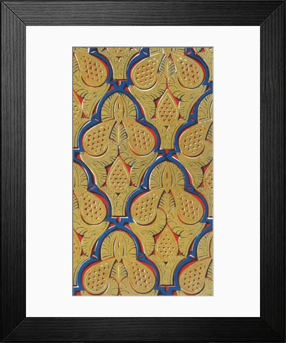 Framed Print : Ornaments in spandrils of arches, Hall of the Abencerrages, 1907. Creator: Unknown Framed Print : Ornaments in spandrils of arches, Hall of the Abencerrages, 1907. Creator: Unknown