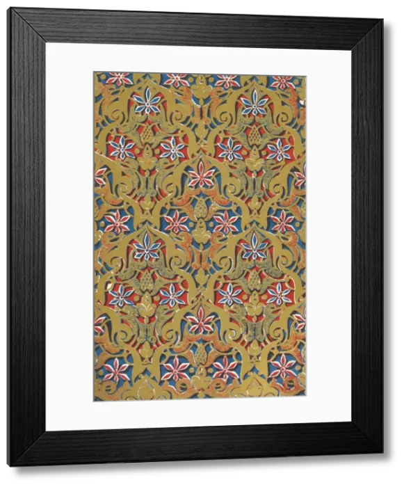 Framed Print : Ornament over aches at the entrance to the Court of the Lions, 1907. Creator: Unknown Framed Print : Ornament over aches at the entrance to the Court of the Lions, 1907. Creator: Unknown