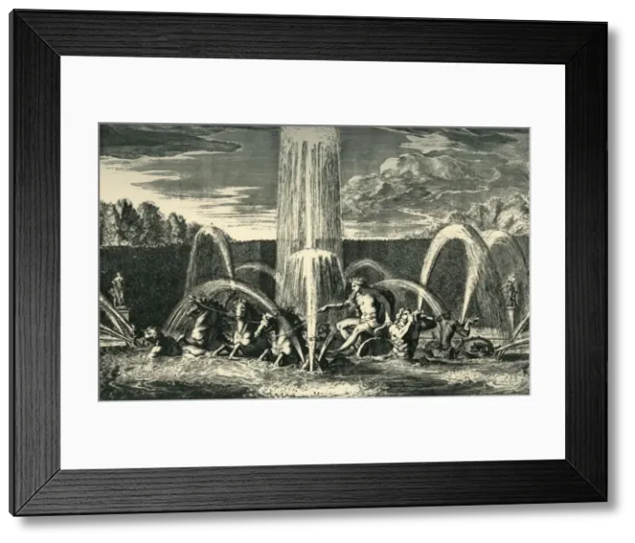 Framed Print : The Apollo Fountain in the Gardens of Versailles, France, 1683, (1903). Creator: Unknown Framed Print : The Apollo Fountain in the Gardens of Versailles, France, 1683, (1903). Creator: Unknown
