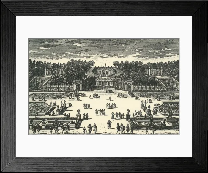 Framed Print : The amphitheatre of the Villa Pamphili, 1670, (1903). Creator: Unknown Framed Print : The amphitheatre of the Villa Pamphili, 1670, (1903). Creator: Unknown