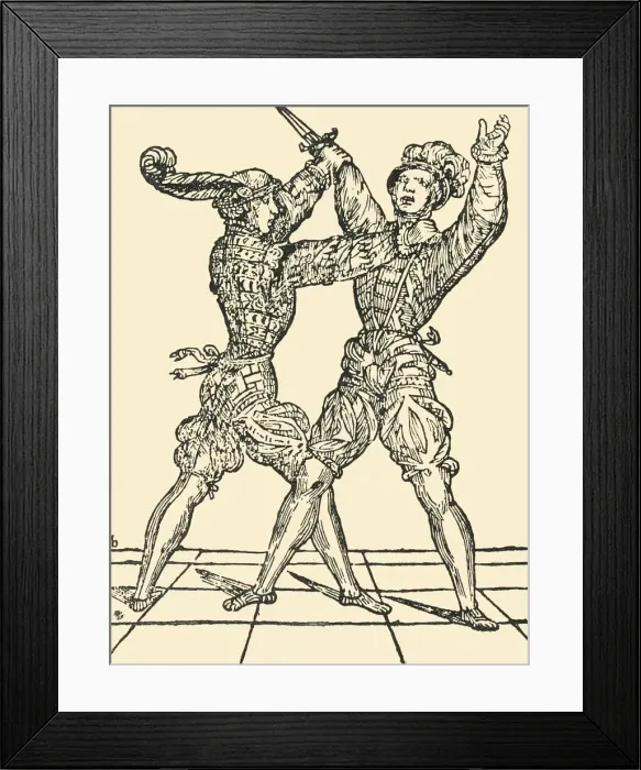 Framed Print : The hand against the dagger, c1536, (1903). Creator: Unknown Framed Print : The hand against the dagger, c1536, (1903). Creator: Unknown
