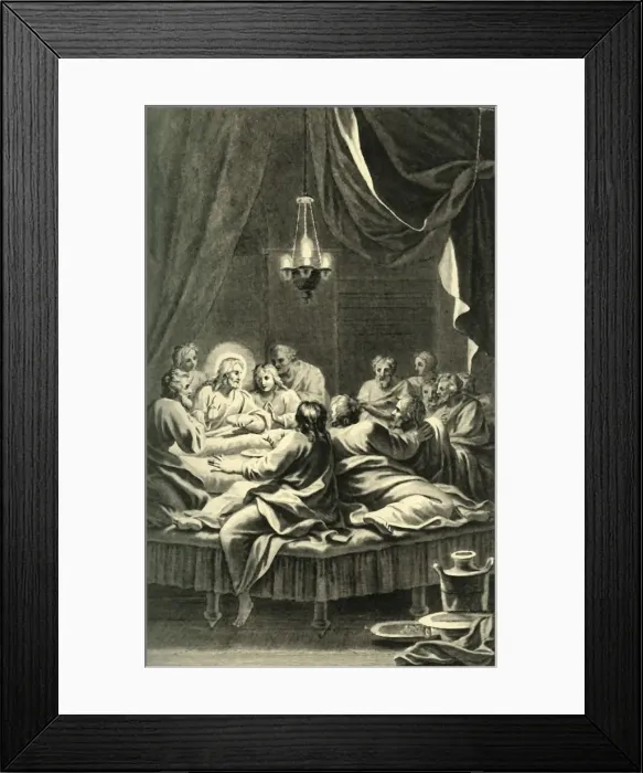 Framed Print : The Last Supper, 17th century, (1908). Creator: Unknown Framed Print : The Last Supper, 17th century, (1908). Creator: Unknown