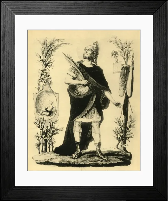 Framed Print : St. Napoleon Officier Romain, Martyr, early 19th century, (1921). Creator: Unknown Framed Print : St. Napoleon Officier Romain, Martyr, early 19th century, (1921). Creator: Unknown