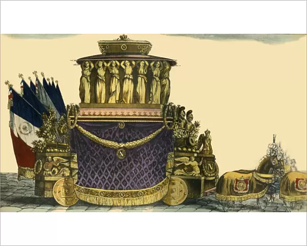 Napoleons funeral carriage, 1840, (1921). Creator: Unknown