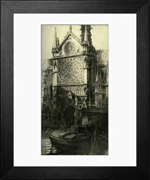 Framed Print : The Rose Window, 1908. Creator: Unknown Framed Print : The Rose Window, 1908. Creator: Unknown