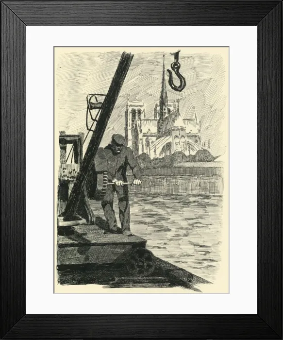 Framed Print : Le Chevet de Notre-Dame, Le Matin, 1903. Creator: Unknown Framed Print : Le Chevet de Notre-Dame, Le Matin, 1903. Creator: Unknown