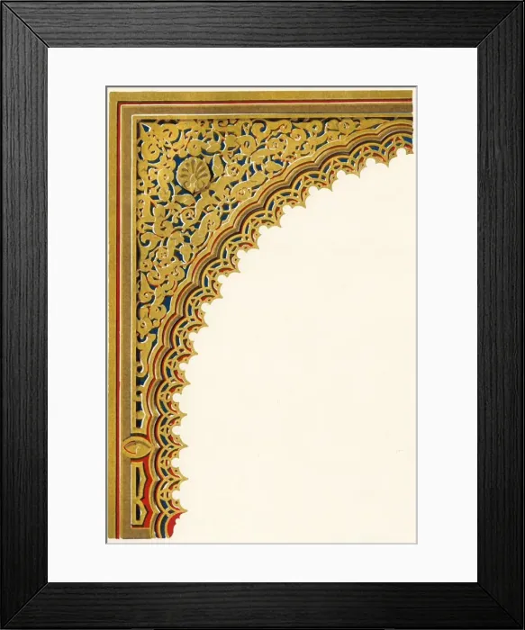 Framed Print : Spandril from niche of doorway at the entrance of the Hall of Ambassadors... 1907 Framed Print : Spandril from niche of doorway at the entrance of the Hall of Ambassadors... 1907