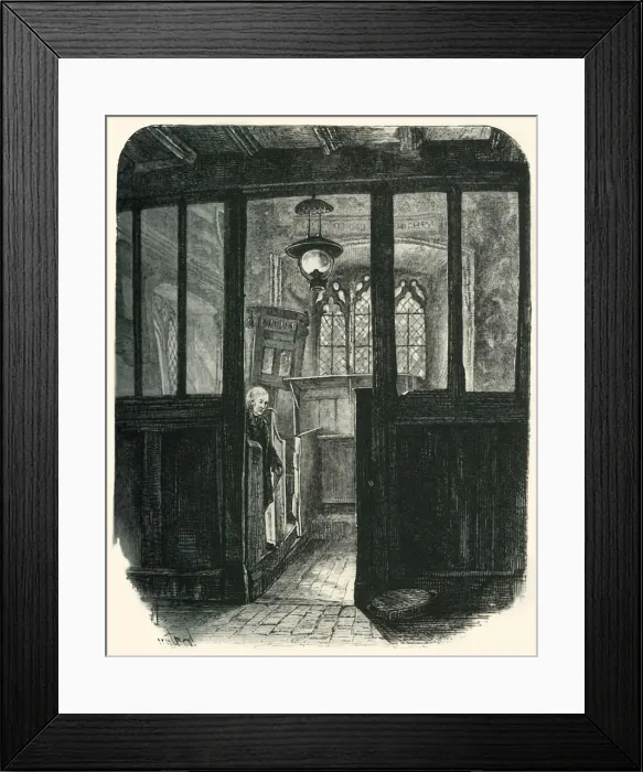 Framed Print : Depedale Church, c1870 Framed Print : Depedale Church, c1870