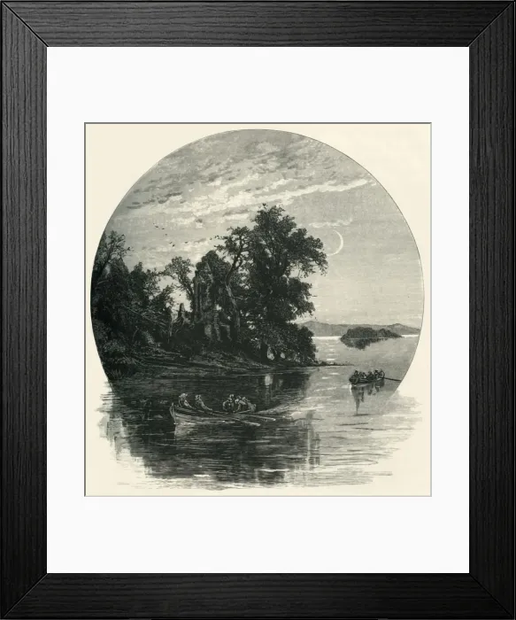 Framed Print : Innisfallen, Killarney, c1870 Framed Print : Innisfallen, Killarney, c1870