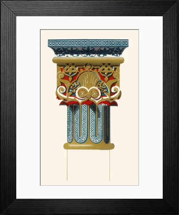 Framed Print : Capital of Columns, Court of the Lions, 1907. Creator: Unknown Framed Print : Capital of Columns, Court of the Lions, 1907. Creator: Unknown