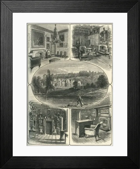 Framed Print : Abbotsford, c1870