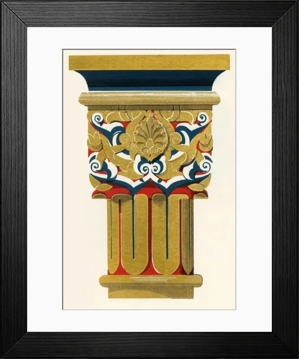 Framed Print : Capital of Columns, Court of Fishpond, 1907. Creator: Unknown Framed Print : Capital of Columns, Court of Fishpond, 1907. Creator: Unknown