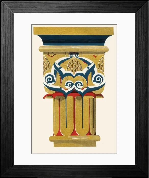 Framed Print : Capital of Columns, Court of Fishpond, 1907. Creator: Unknown Framed Print : Capital of Columns, Court of Fishpond, 1907. Creator: Unknown