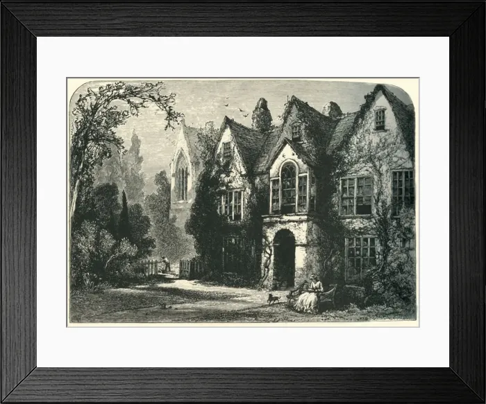 Framed Print : Raleighs House at Youghal, c1870 Framed Print : Raleighs House at Youghal, c1870