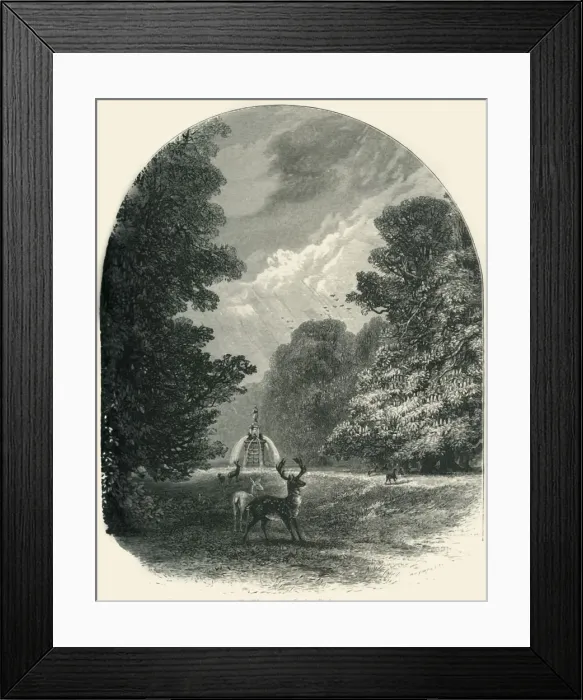 Framed Print : The Chestnuts in Bushey Park, c1870 Framed Print : The Chestnuts in Bushey Park, c1870