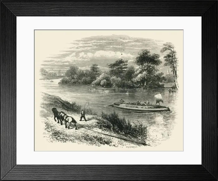 Framed Print : Magna Charta Island, c1870 Framed Print : Magna Charta Island, c1870