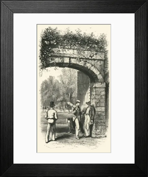 Framed Print : Entrance to the Playing Fields, c1870 Framed Print : Entrance to the Playing Fields, c1870