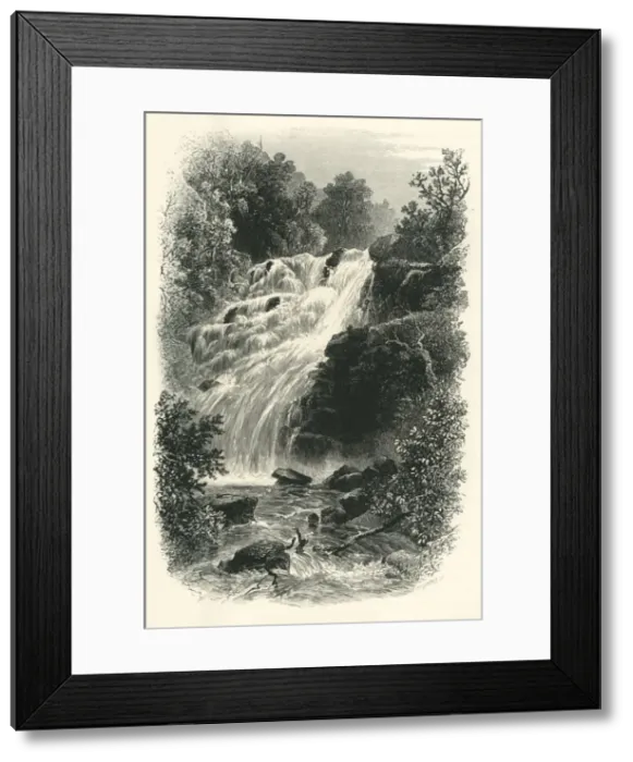 Framed Print : Torc Cascade, Killarney, c1870 Framed Print : Torc Cascade, Killarney, c1870