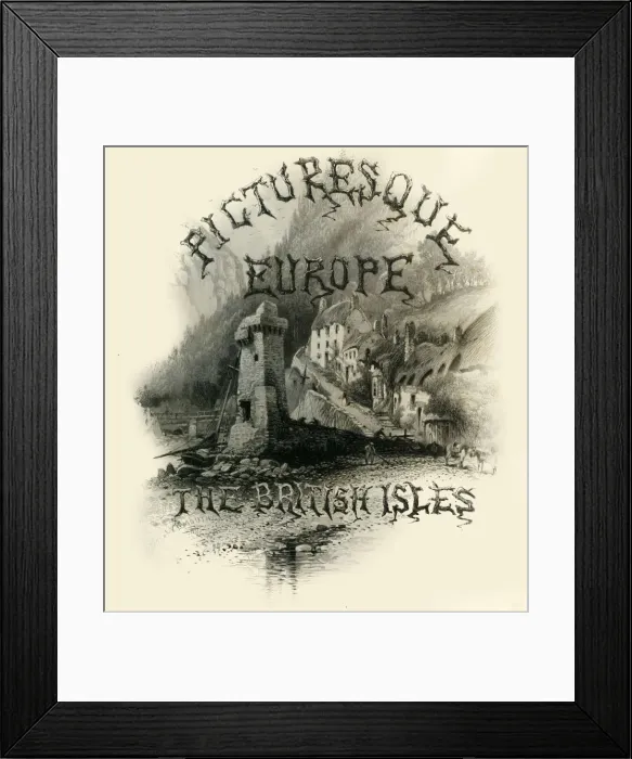 Framed Print : Picturesque Europe - The British Isles, c1870 Framed Print : Picturesque Europe - The British Isles, c1870