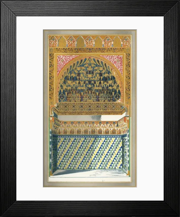 Framed Print : Divan, Court of the Fish Pond, 1907. Creator: Unknown Framed Print : Divan, Court of the Fish Pond, 1907. Creator: Unknown