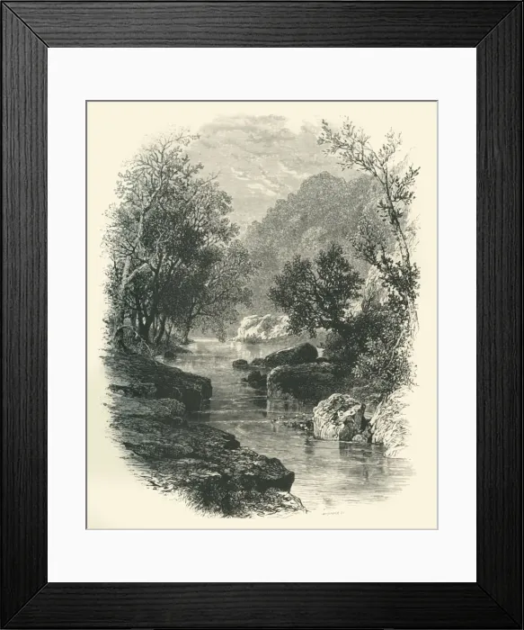 Framed Print : The Valley of the Wharfe, c1870 Framed Print : The Valley of the Wharfe, c1870