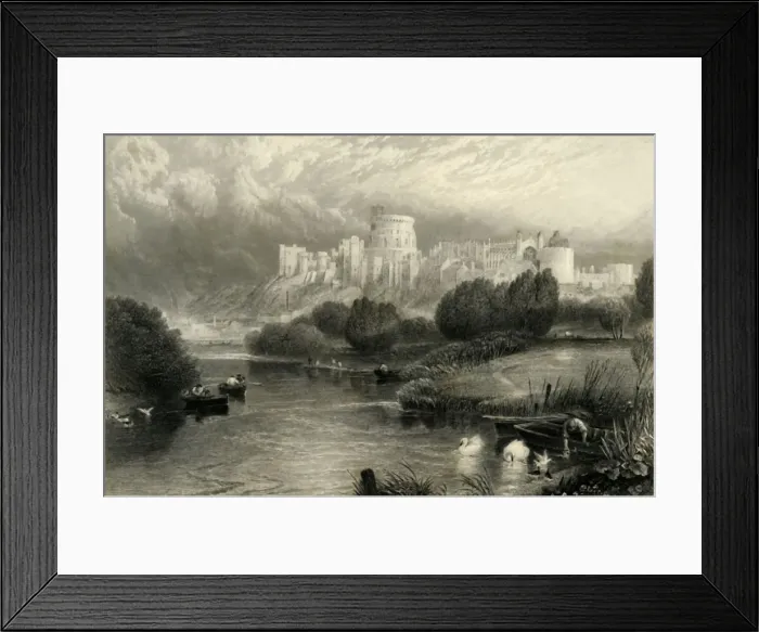 Framed Print : Windsor Castle, c1870 Framed Print : Windsor Castle, c1870