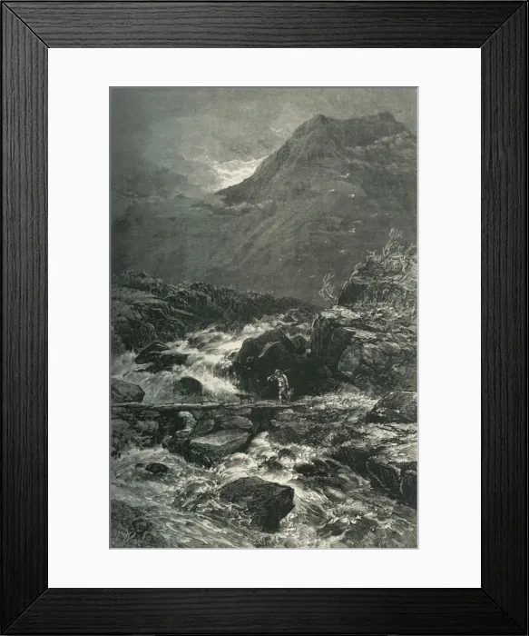 Framed Print : The Stream from Llyn Idwal, c1870 Framed Print : The Stream from Llyn Idwal, c1870