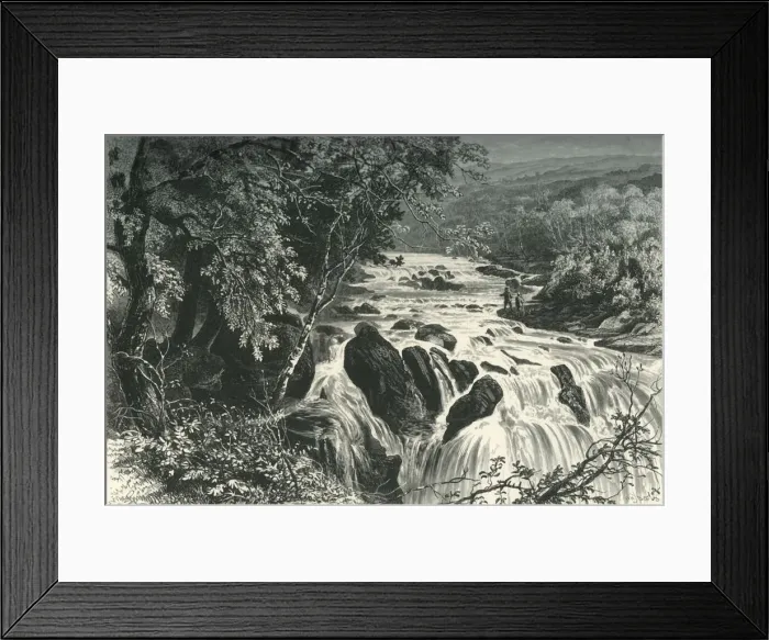 Framed Print : At the Head of the Swallow Falls, c1870 Framed Print : At the Head of the Swallow Falls, c1870