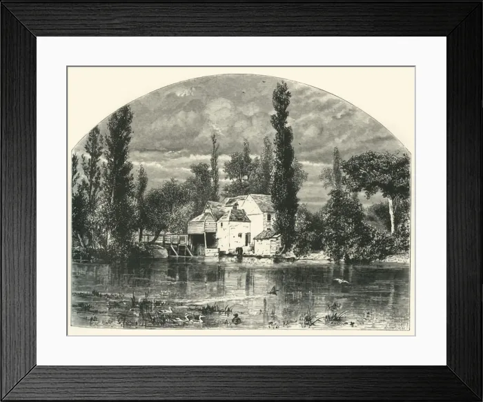 Framed Print : Iffley Mill, c1870 Framed Print : Iffley Mill, c1870