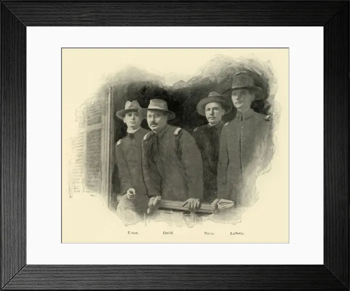 Framed Print : Graduates of 98, Spanish-American War, June 1898, (1899). Creator: Burr McIntosh Framed Print : Graduates of 98, Spanish-American War, June 1898, (1899). Creator: Burr McIntosh