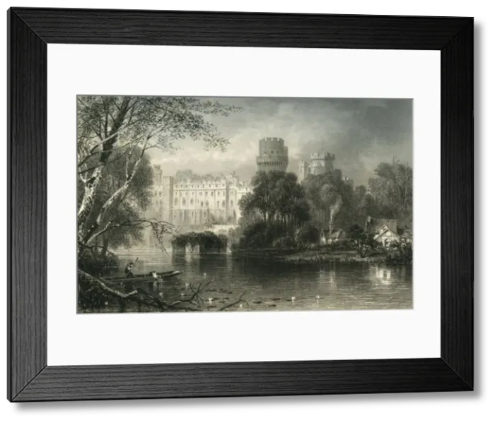 Framed Print : Warwick Castle, c1870 Framed Print : Warwick Castle, c1870
