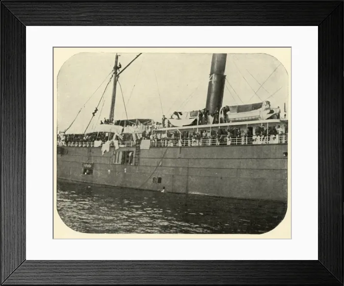 Framed Print : The Cherokee : in the Bay, Spanish-American War, June 1898, (1899). Creator Framed Print : The Cherokee : in the Bay, Spanish-American War, June 1898, (1899). Creator