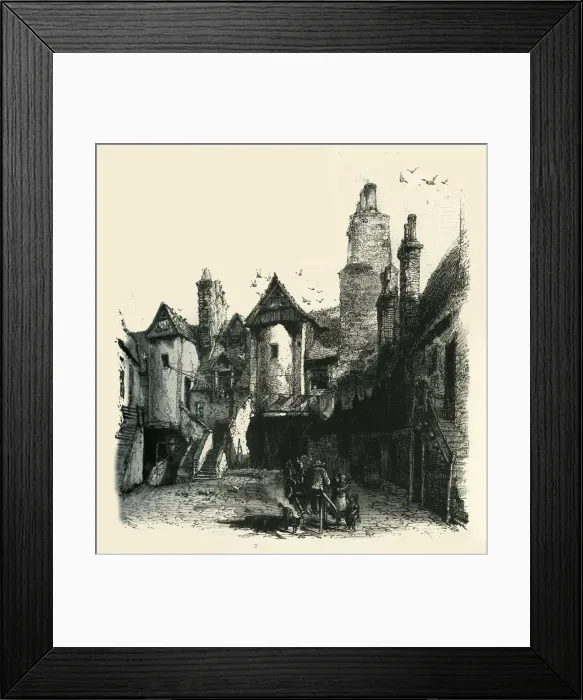 Framed Print : The White Horse Hostel, c1870 Framed Print : The White Horse Hostel, c1870
