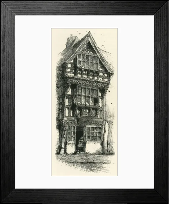 Framed Print : Old House at Stratford, c1870 Framed Print : Old House at Stratford, c1870