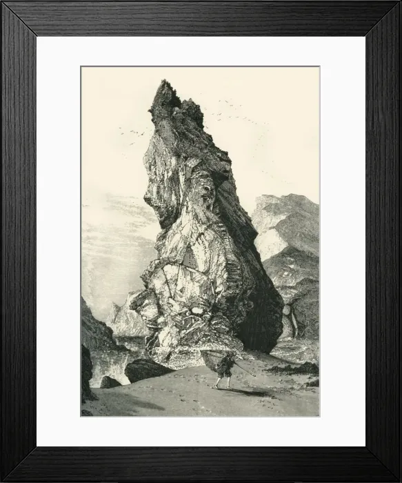 Framed Print : The Steeple, Kynance Cove, c1870 Framed Print : The Steeple, Kynance Cove, c1870