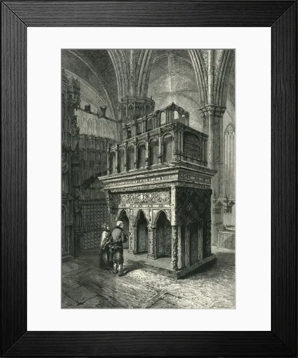 Framed Print : Edward the Confessors Shrine. Westminster Abbey, c1870 Framed Print : Edward the Confessors Shrine. Westminster Abbey, c1870