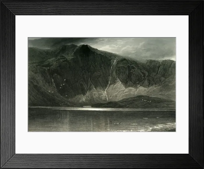 Framed Print : Llyn Idwal, c1870 Framed Print : Llyn Idwal, c1870