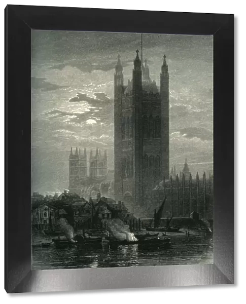 The Victoria Tower, from Lambeth, c1870