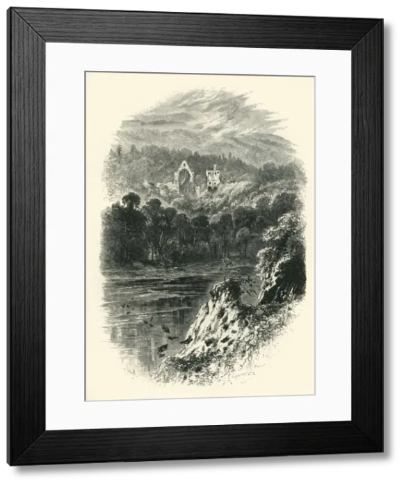 Framed Print : Dryburgh Abbey, c1870