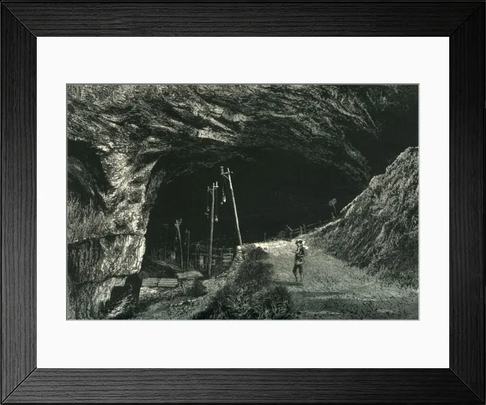Framed Print : The Peak Cavern, c1870 Framed Print : The Peak Cavern, c1870