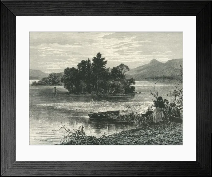 Framed Print : Silver Strand, Loch Katrine, c1870 Framed Print : Silver Strand, Loch Katrine, c1870