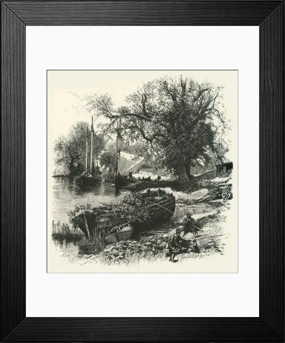 Framed Print : Countess Weir, near Exeter, c1870 Framed Print : Countess Weir, near Exeter, c1870