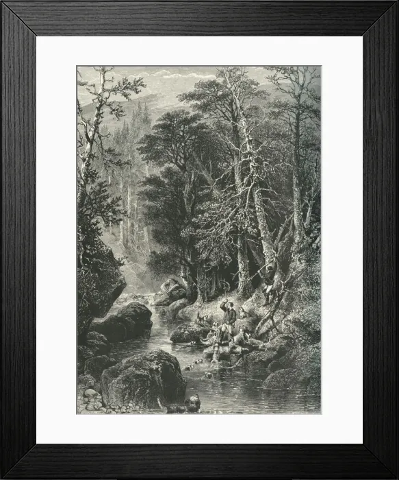 Framed Print : Near Braemar, c1870 Framed Print : Near Braemar, c1870