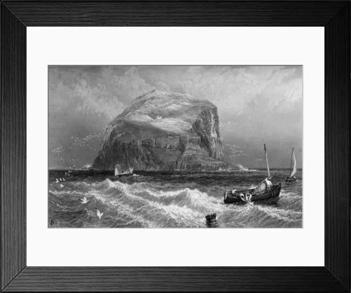 Framed Print : The Bass Rock, c1870 Framed Print : The Bass Rock, c1870