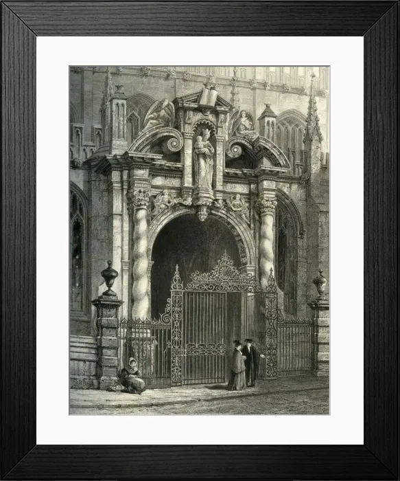Framed Print : St. Marys Porch, Oxford, c1870 Framed Print : St. Marys Porch, Oxford, c1870