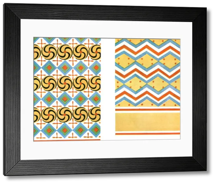 Framed Print : Painted ceilings in the Tomb of Amenemheb at Thebes, Egypt, (1928). Creator: Unknown Framed Print : Painted ceilings in the Tomb of Amenemheb at Thebes, Egypt, (1928). Creator: Unknown