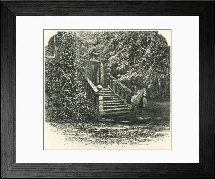 Framed Print : Dorothy Vernons Postern, c1870 Framed Print : Dorothy Vernons Postern, c1870