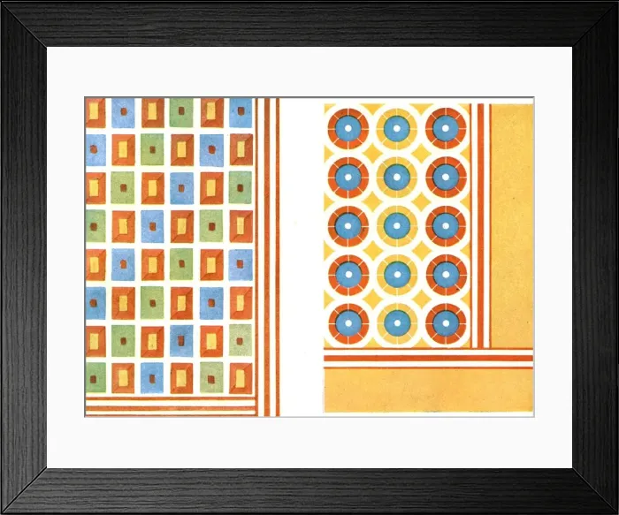 Framed Print : Painted ceiling patterns in the tomb of Nebamon at Thebes, Egypt, (1928). Creator: Unknown Framed Print : Painted ceiling patterns in the tomb of Nebamon at Thebes, Egypt, (1928). Creator: Unknown