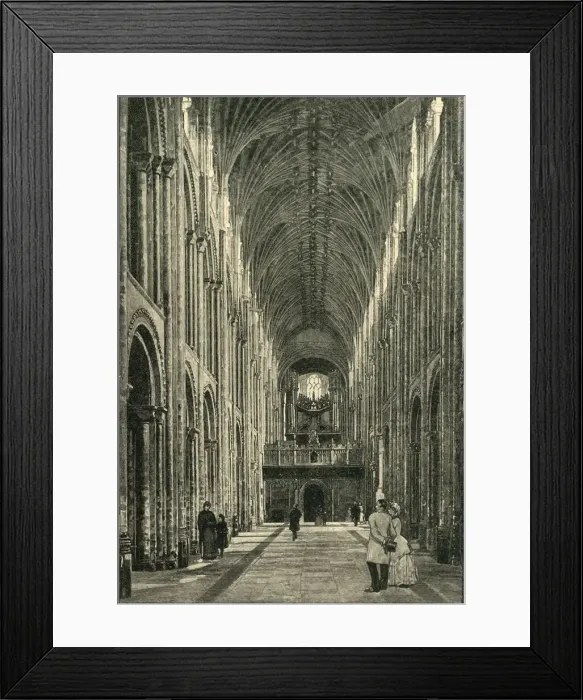Framed Print : The Nave, Norwich Cathedral, 1898. Creator: Unknown Framed Print : The Nave, Norwich Cathedral, 1898. Creator: Unknown