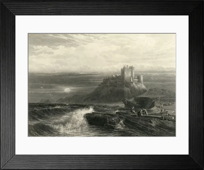 Framed Print : Bamborough Castle, c1870 Framed Print : Bamborough Castle, c1870